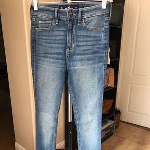 High rise skinny jeans